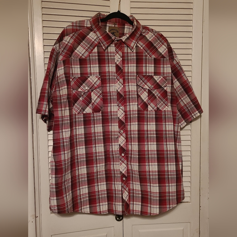 Coevals Club short sleeve pearl snap shirt